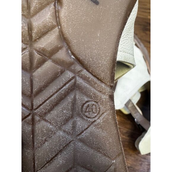 MIZ MOOZ New York Found Genuine Leather Sandal, Ankle Buckle, Linen, Sz 40 - Picture 11 of 11